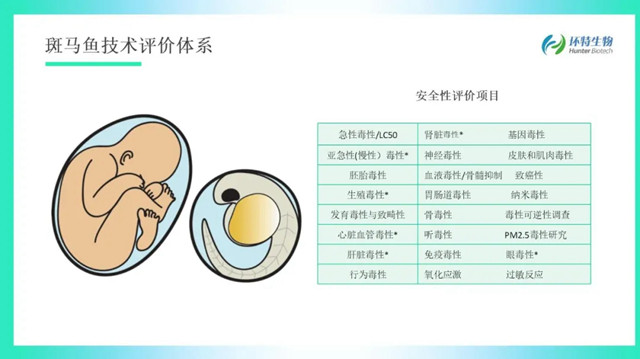 环特生物斑马鱼技术评价体系